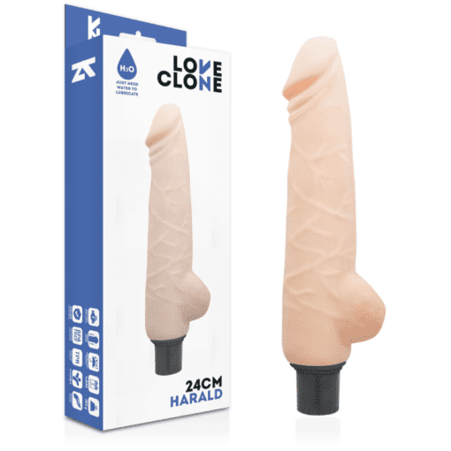 LOVECLONE - HARALD SELF LUBRICATION VIBRADOR 24 CM -O- 4 CM - Imagen 2