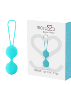 MORESSA - OSIAN THREE ENTRENAMIENTO SUELO PELVICO 85 gr PREMIUM SILICONA TURQUESA