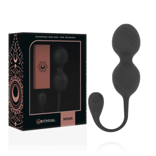 RITUAL NISHA BOLAS KEGEL RECARGABLES VIBRADORAS NEGRO - Imagen 2