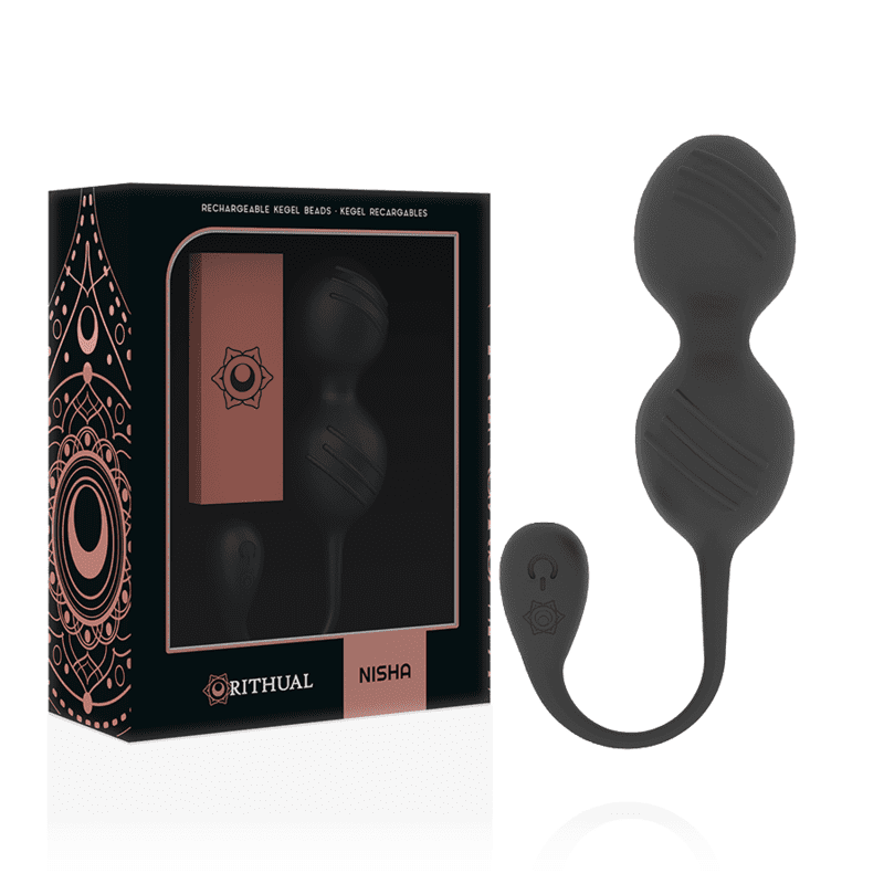 RITUAL NISHA BOLAS KEGEL RECARGABLES VIBRADORAS NEGRO - Imagen 2