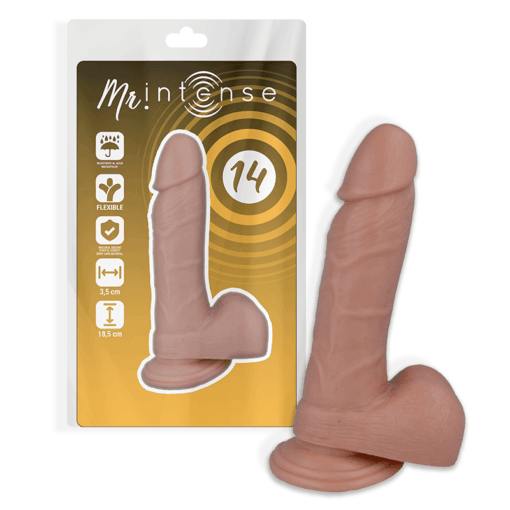 MR INTENSE - 14 PENE REALÍSTICO 18.5 CM -O- 3.8 CM - Imagen 2