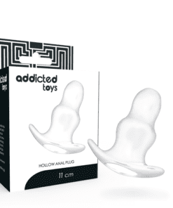 ADDICTED TOYS - DILATADOR ANAL MEDIANO 11 CM - TRANSPARENTE