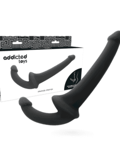 ADDICTED TOYS - DILDO CON ARNÉS SIN SUJECCIÓN NEGRO