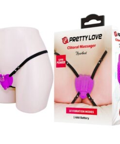 PRETTY LOVE - MASAJEADOR DE CLITORIS HEARTBEAT 10 MODOS DE VIBRACION MORADO