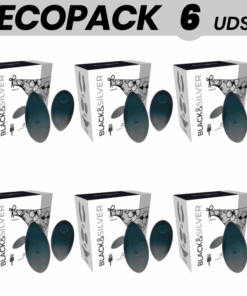 ECOPACK 6 UDS - BLACKSILVER ZARA ESTIMULADOR CONTROL REMOTO
