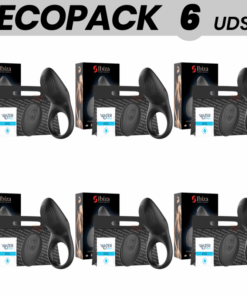ECOPACK 6 UDS - IBIZA ANILLO VIBRADOR CONTROL REMOTO FULL CONTACT