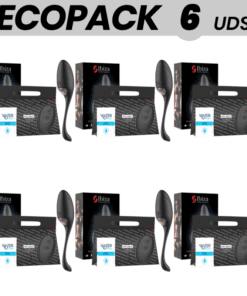 ECOPACK 6 UDS - IBIZA POTENTE HUEVO VIBRADOR CONTROL REMOTO