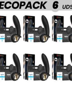 ECOPACK 6 UDS - IBIZA POTENTE VIBRADOR HINCHABLE ANAL/VAGINAL CONTROL REMOTO