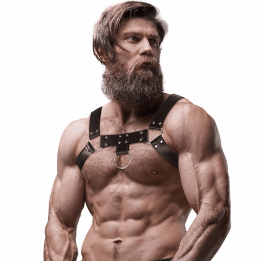 FETISH SUBMISSIVE ATTITUDE - ARNÉS ECOPIEL PECHO HOMBRE - Imagen 4