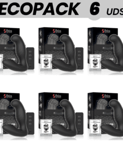 ECOPACK 6 UDS - IBIZA MASAJEADOR ANAL CONTROL REMOTO 10 x 3.5 CM