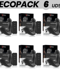 ECOPACK 6 UDS - IBIZA MASAJEADOR ANAL CONTROL REMOTO 11 x 4 CM