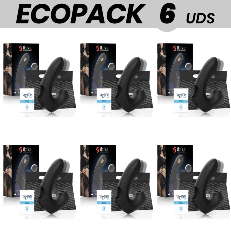 ECOPACK 6 UDS - IBIZA POTENTE DEDAL VIBRADOR MS SUCCIONADOR