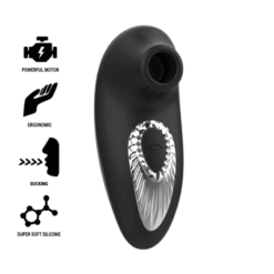 BLACKSILVER - DRAKE DELUXE SUCKING VIBE SILICONA RECARGABLE NEGRO
