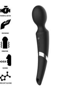 BLACKSILVER - BECK WAND Y ONDAS ESTIMULADORAS 2 EN 1 SILICONA