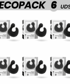ECOPACK 6 UDS - BLACKSILVER DEDAL PATO ESTIMULADOR DE SILICONA RECARGABLE DUCKYMANIA