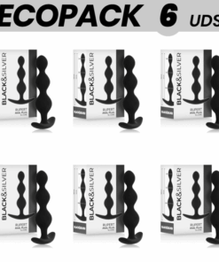 ECOPACK 6 UDS - BLACKSILVER RUPERT CADENA BOLAS ANALES 10 CM