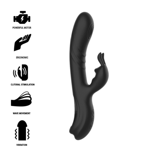 BLACKSILVER - JAMIE VIBRADOR RABBIT EFECTO WAVE - Imagen 2