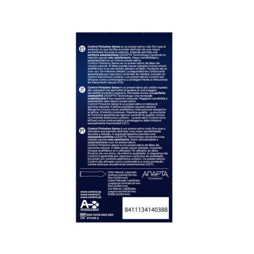 CONTROL - ADAPTA SENSO PRESERVATIVOS 12 UNIDADES - Imagen 2