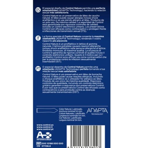 CONTROL - ADAPTA NATURE PRESERVATIVOS 6 UNIDADES - Imagen 2