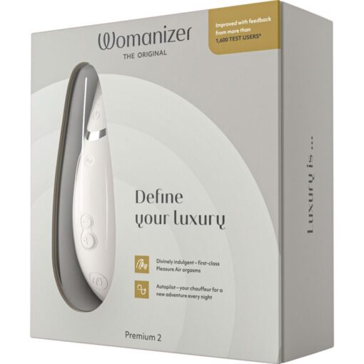 WOMANIZER - PREMIUM 2 ESTIMULADOR DE CLÍTORIS GRIS - Imagen 3
