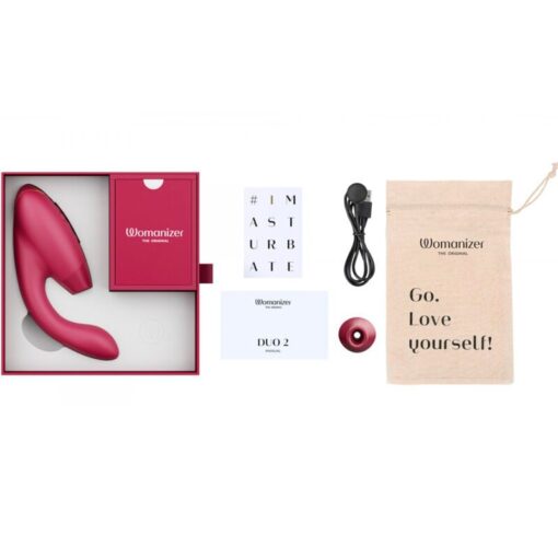WOMANIZER - DUO 2 ESTIMULADOR BURDEOS - Imagen 4