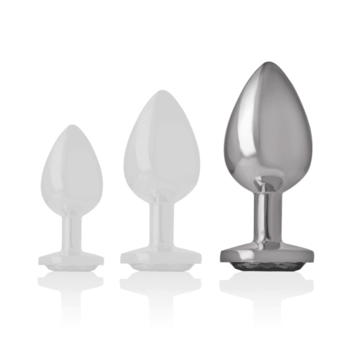 INTENSE - PLUG ANAL METAL ALUMINIO CORAZÓN BLANCO TALLA L - Imagen 5