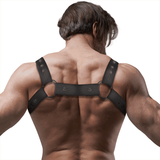 FETISH SUBMISSIVE ATTITUDE - ARNÉS DEPORTIVO AJUSTABLE NEOPRENO PECHO HOMBRE - Imagen 2