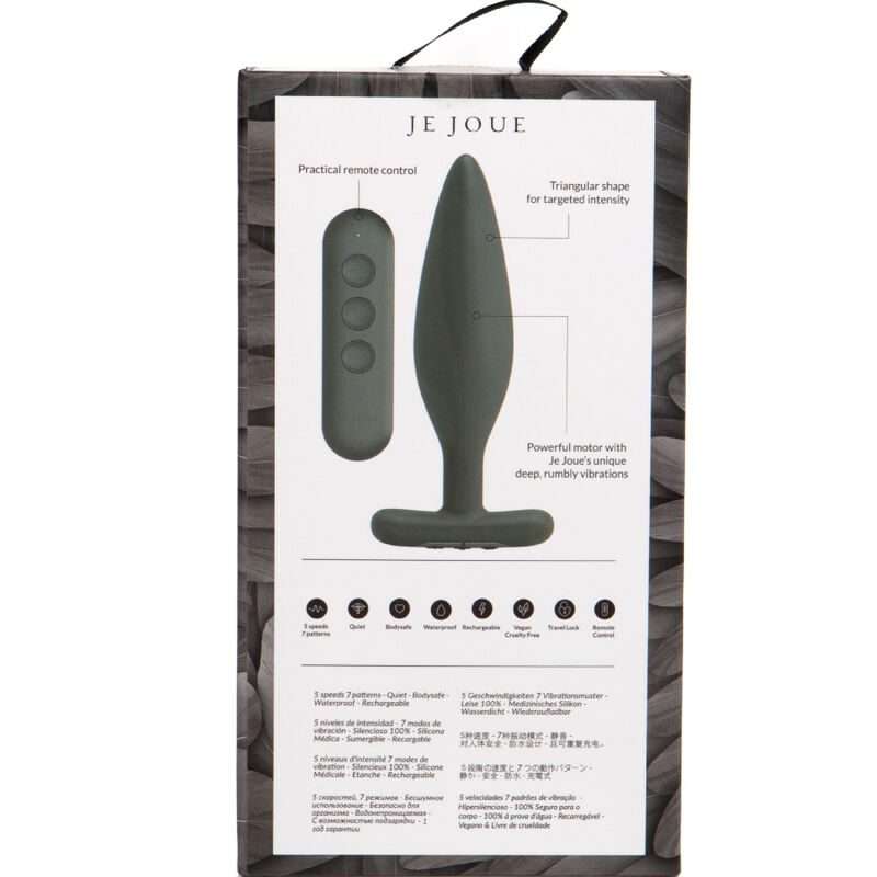 JE JOUE - EGON PLUG ANAL VIBRADOR NEGRO - Imagen 5