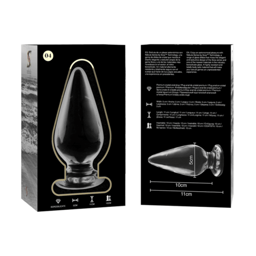 NEBULA SERIES BY IBIZA - MODELO 4 PLUG CRISTAL TRANSPARENTE 11 CM -O- 5 CM - Imagen 4