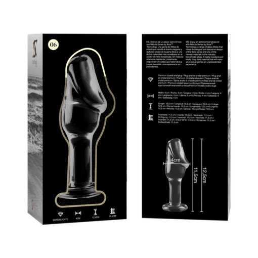 NEBULA SERIES BY IBIZA - MODELO 6 PLUG CRISTAL TRANSPARENTE 12.5 CM -O- 4 CM - Imagen 4