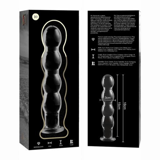 NEBULA SERIES BY IBIZA - MODELO 10 DILDO CRISTAL TRANSPARENTE 16.5 CM -O- 3.5 CM - Imagen 4