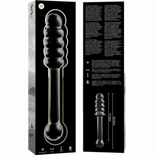 NEBULA SERIES BY IBIZA - MODELO 20 DILDO CRISTAL TRANSPARENTE 20.5 CM -O- 3 CM - Imagen 5