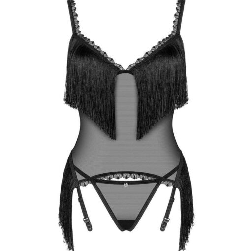 OBSESSIVE - SHERILA CORSET  TANGA XS/S - Imagen 5
