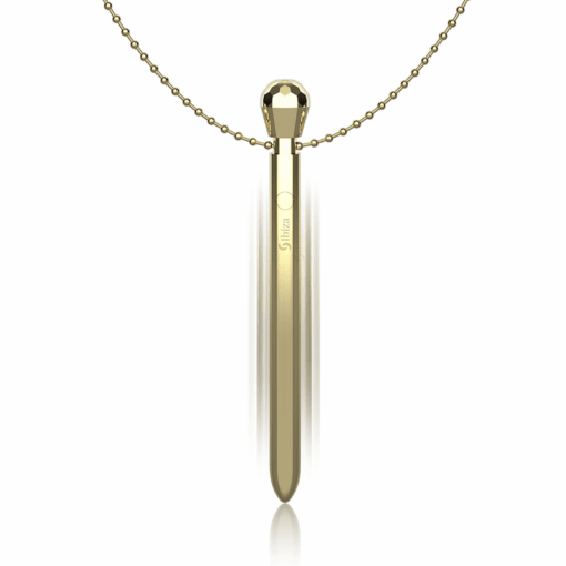 IBIZA - DISCRETO ESTIMULADOR DIAMOND COLLAR RECARGABLE 12 MODOS DE VIBRACIÓN DORADO 12,2 X 1,4 - Imagen 4