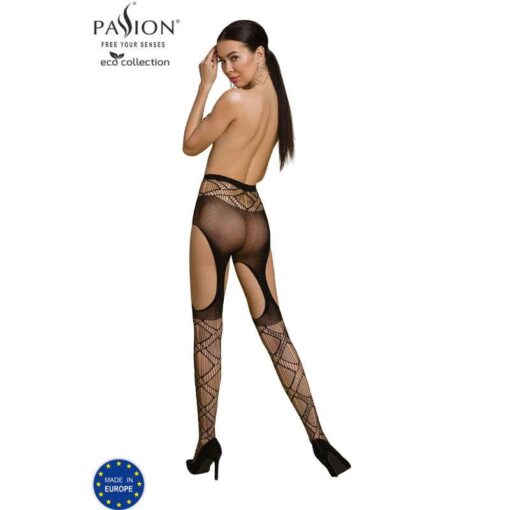 PASSION - ECO COLLECTION BODYSTOCKING ECO S005 NEGRO - Imagen 2