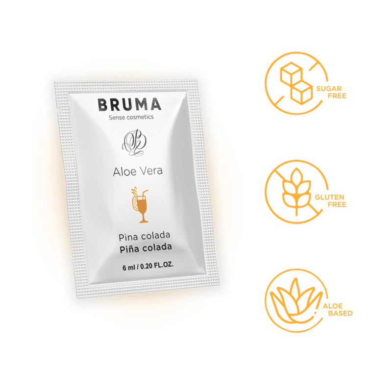BRUMA - 6 ML GEL DESLIZANTE CON ALOE VERA SABOR A PIÑA COLADA - Imagen 2