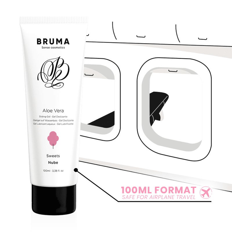 BRUMA - GEL DESLIZANTE CON ALOE VERA SABOR A NUBE 100 ML - Imagen 3