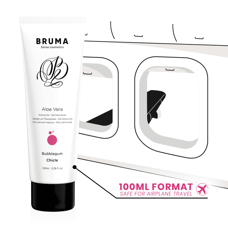 BRUMA - GEL DESLIZANTE CON ALOE VERA SABOR A CHICLE 100 ML - Imagen 3