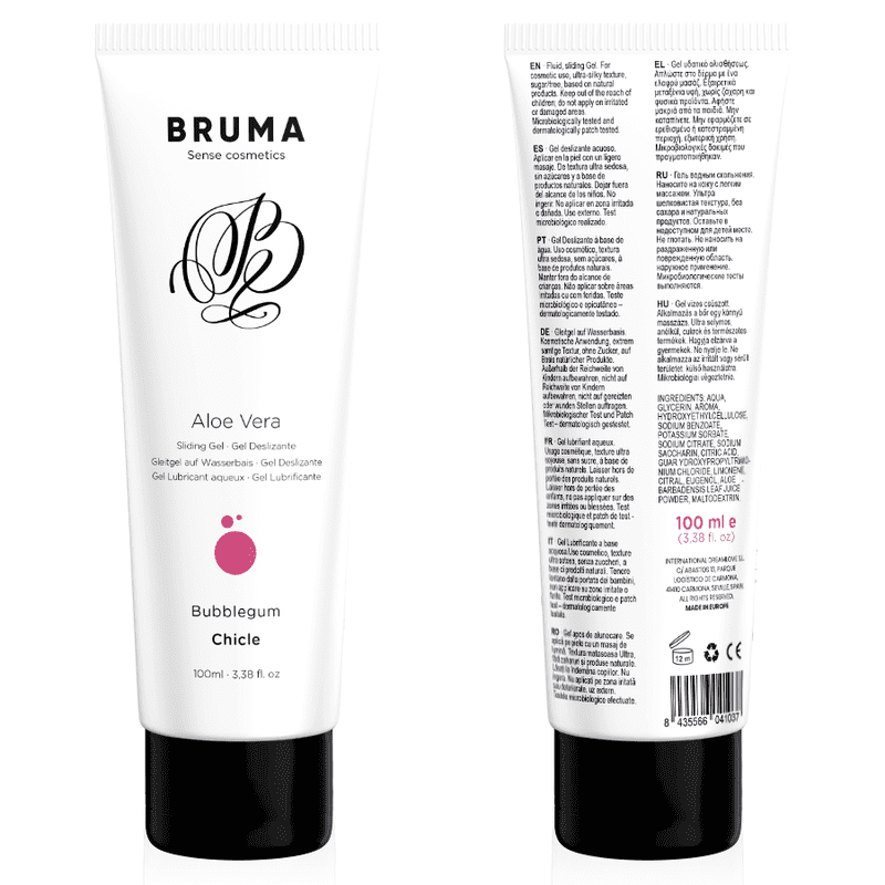 BRUMA - GEL DESLIZANTE CON ALOE VERA SABOR A CHICLE 100 ML - Imagen 5