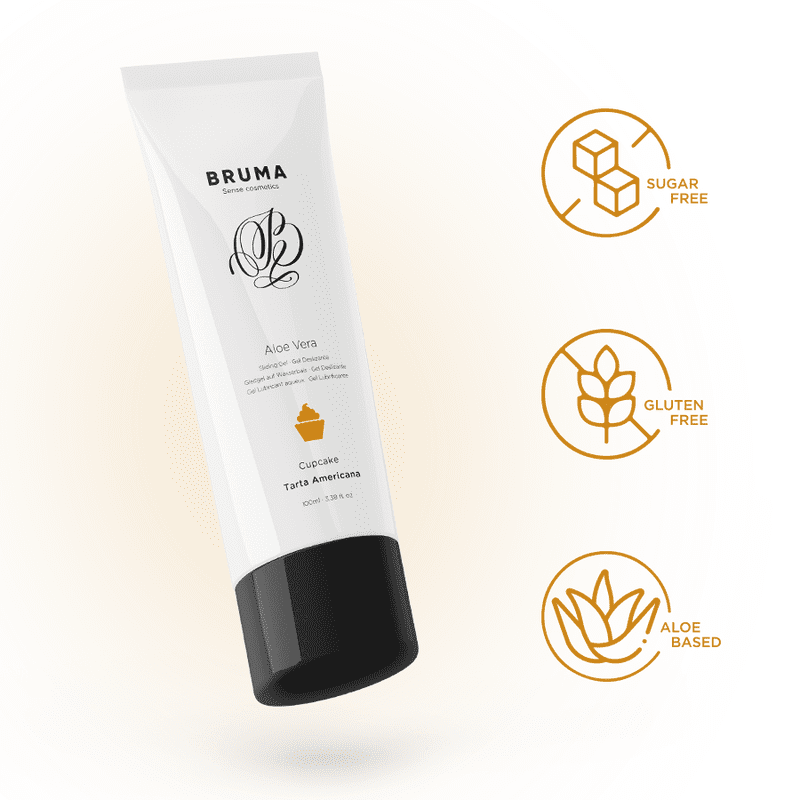 BRUMA - GEL DESLIZANTE CON ALOE VERA SABOR A TARTA AMERICANA 100 ML - Imagen 2