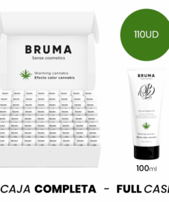 MOQ 110 - BRUMA GEL DESLIZANTE CON ACEITE DE SEMILLA EFECTO CALOR SABOR CANNABIS - 100 ML