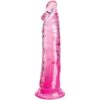 KING COCK - CLEAR PENE REALÍSTICO 19.7 CM ROSA