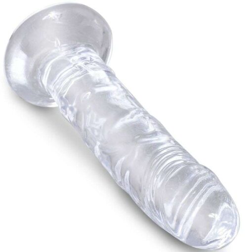 KING COCK - CLEAR PENE REALÍSTICO 15.5 CM TRANSPARENTE - Imagen 3