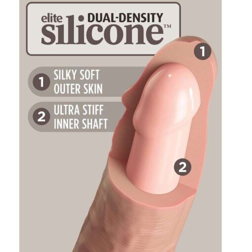 KING COCK - ÉLITE DILDO REALÍSTICO SILICONA 15.2 CM - Imagen 4