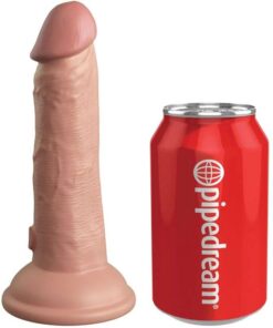 KING COCK - ÉLITE DILDO REALÍSTICO VIBRADOR  SILICONA 15.2 CM