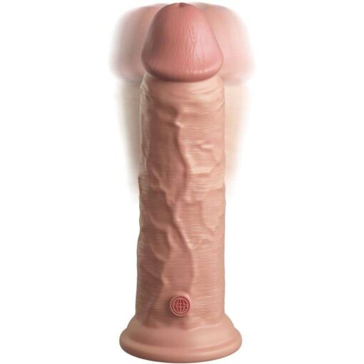KING COCK - ÉLITE DILDO REALÍSTICO VIBRADOR  SILICONA 20.3 CM - Imagen 3