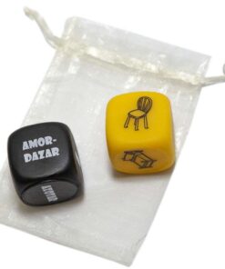 DIABLO PICANTE - BOLSA DE JUEGO CON DADO SADO 3 MM x 3 MM + DADO DE OBJETO