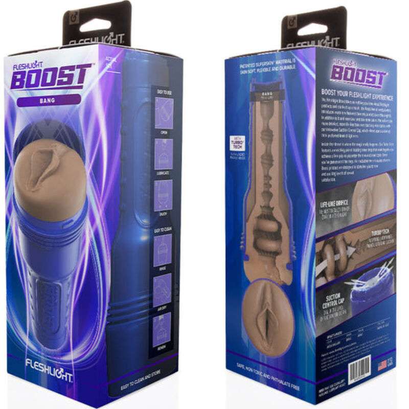 FLESHLIGHT BOOST - MASTURBADOR VAGINA BANG MD FLESH RP - Imagen 4