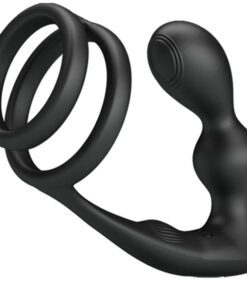 PRETTY LOVE - MARSHALL ANILLO PARA PENE + PLUG ANAL VIBRATORIO  CONTROL REMOTO