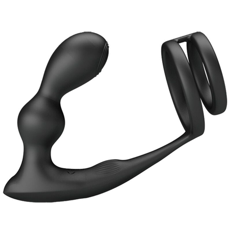PRETTY LOVE - MARSHALL ANILLO PARA PENE + PLUG ANAL VIBRATORIO CONTROL REMOTO - Imagen 2